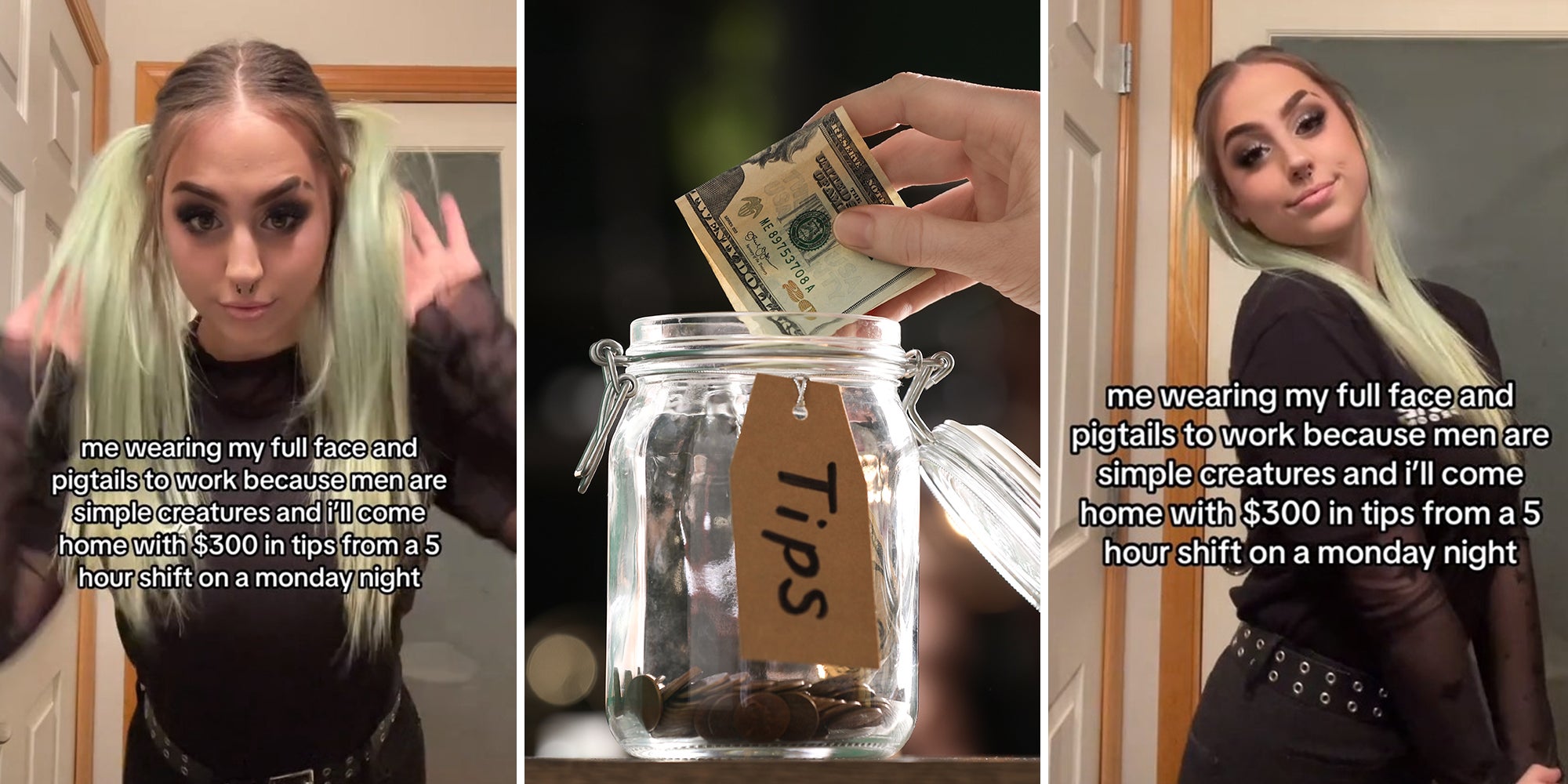 Server says she makes up to $300 in one shift when wearing pigtails