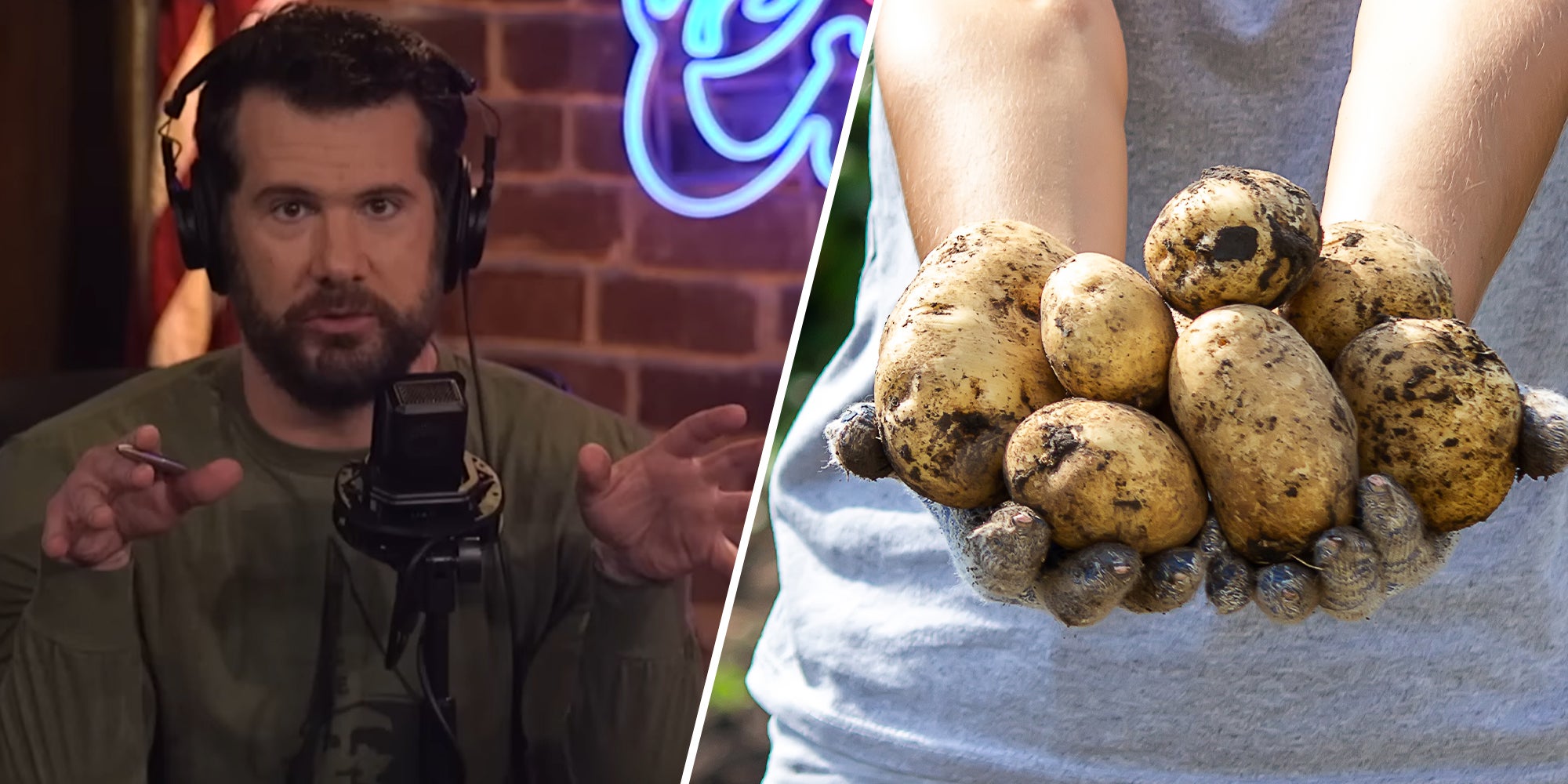 Steven Crowder's divorce now revolves around 'threatening message' inscribed on a yam