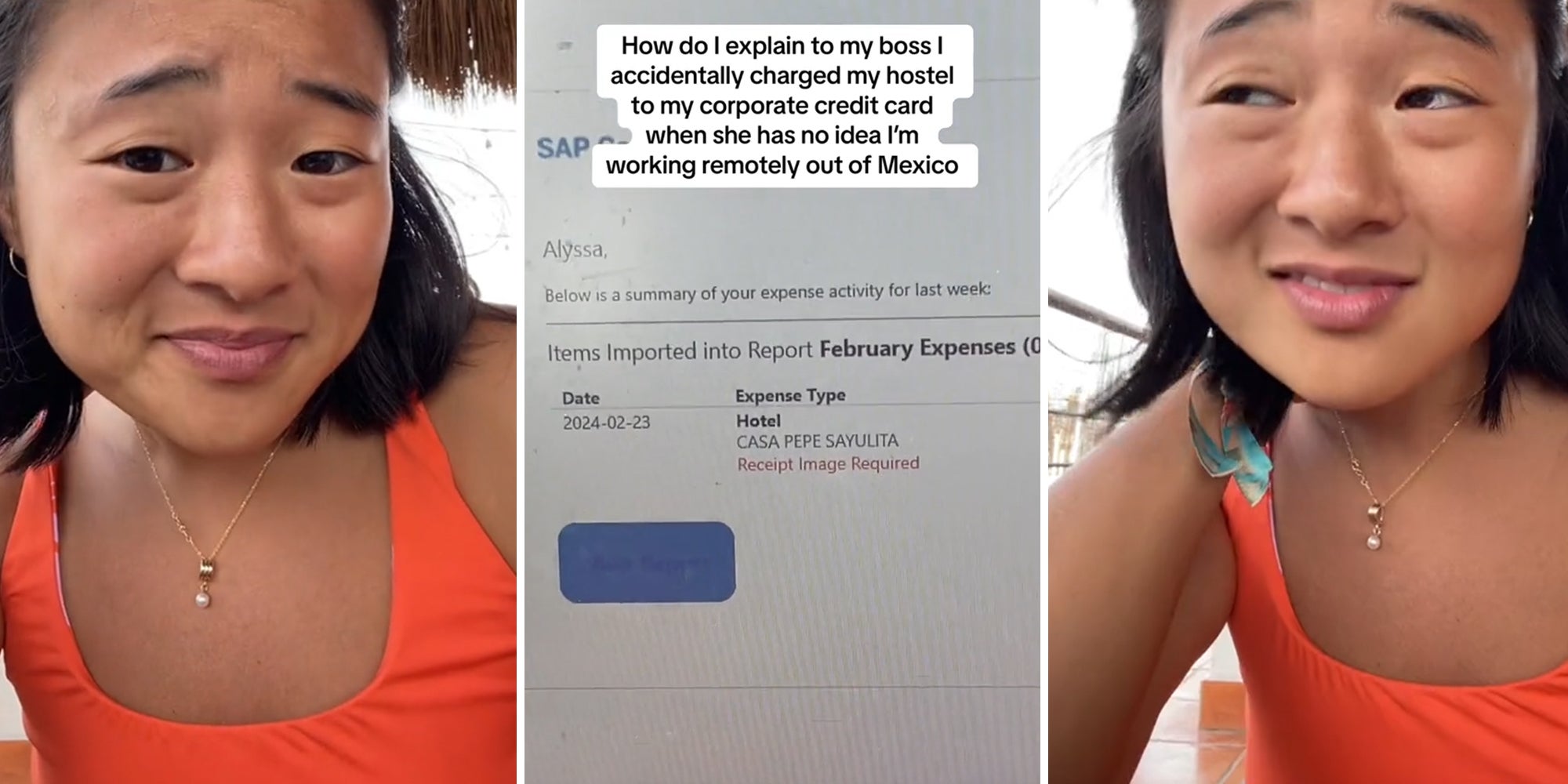 Remote worker accidentally charges her hostel on company credit card