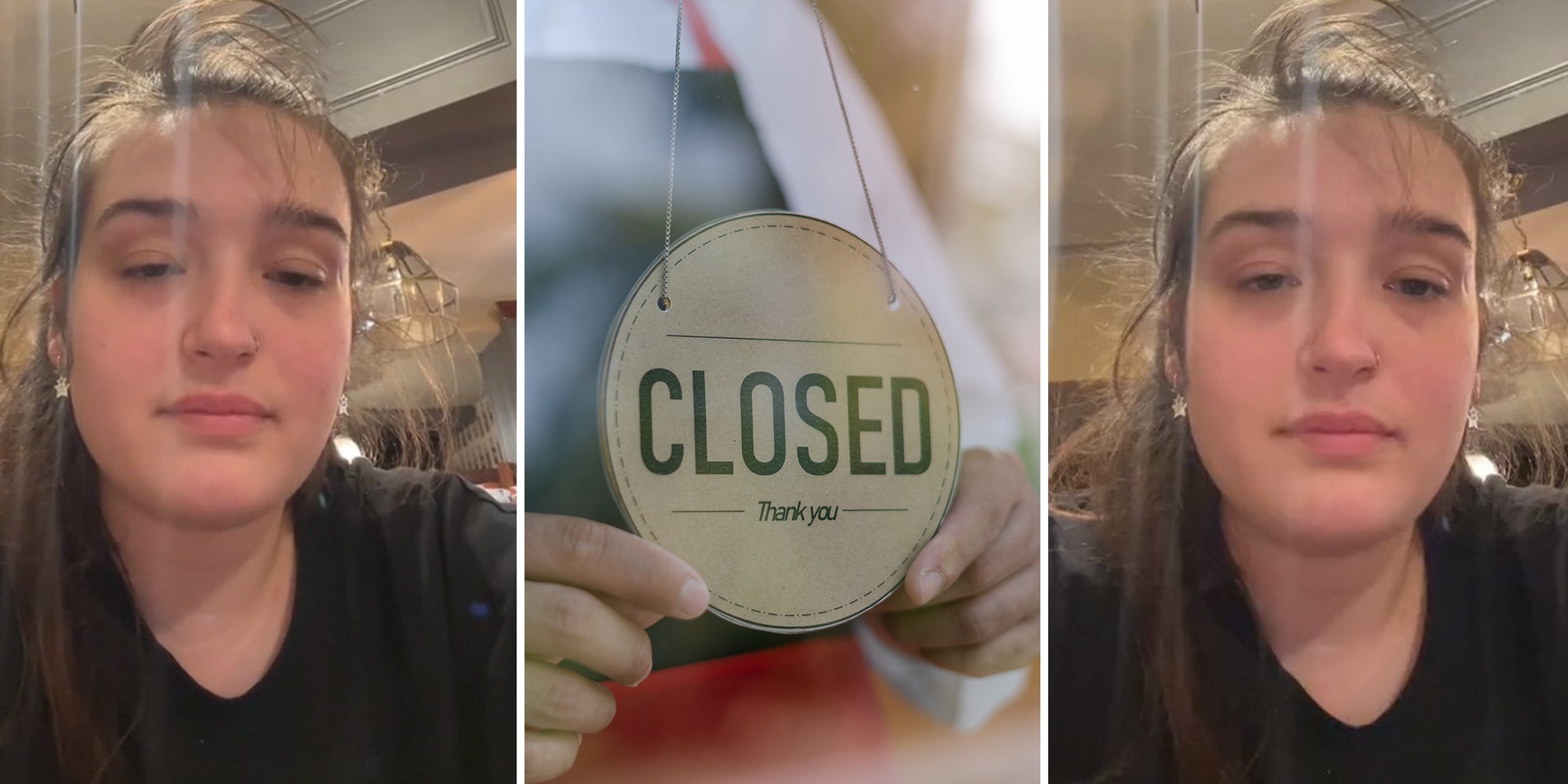 Sever 12 hours into her shift says table wouldn't leave, stayed an hour past closing