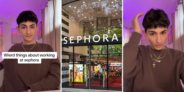 Sephora worker says he was forced to push baskets on customers when they looked like they were going to steal