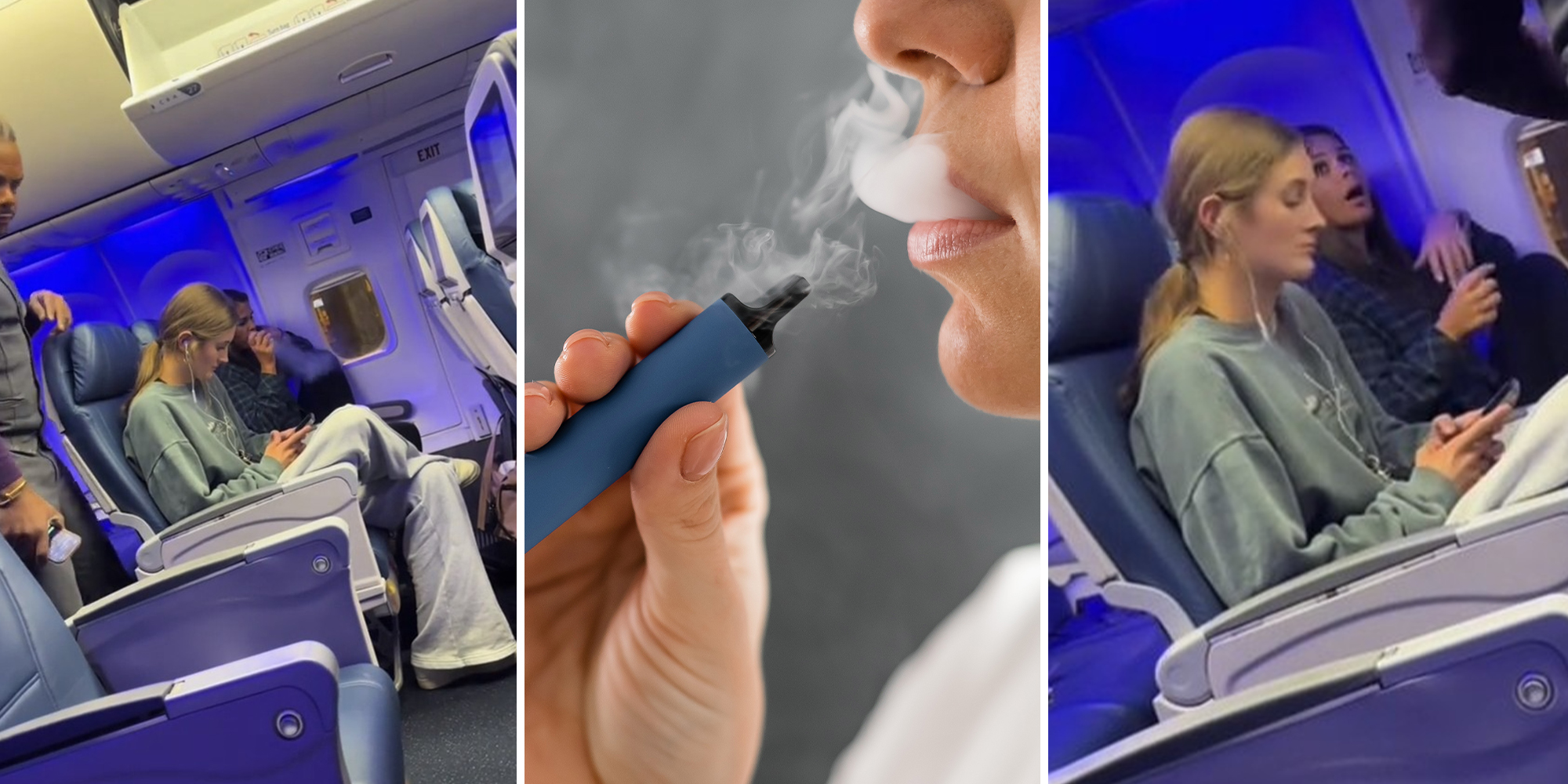 Woman Gets Caught Vaping on Plane Says She Didn t Mean To