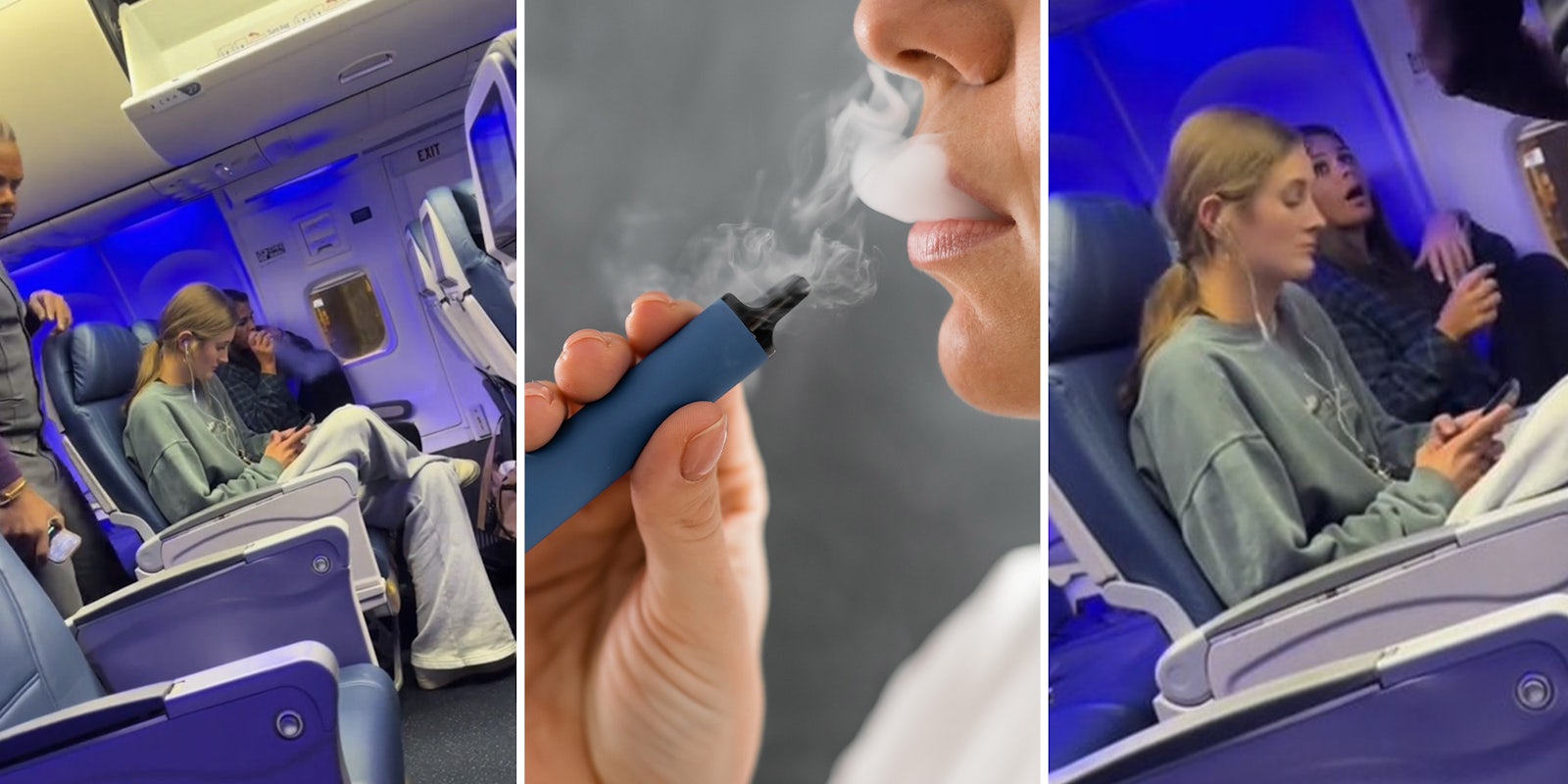 Woman gets caught vaping on plane, says she didn’t mean to