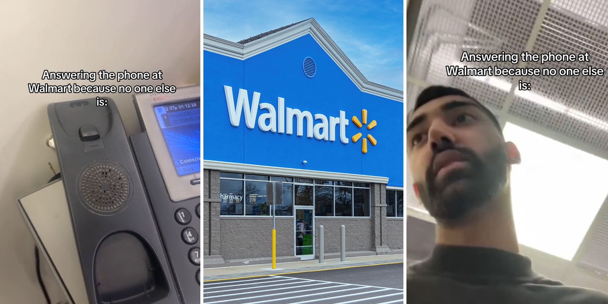 Customer Answers Walmart's Phone Since No Workers Are Around