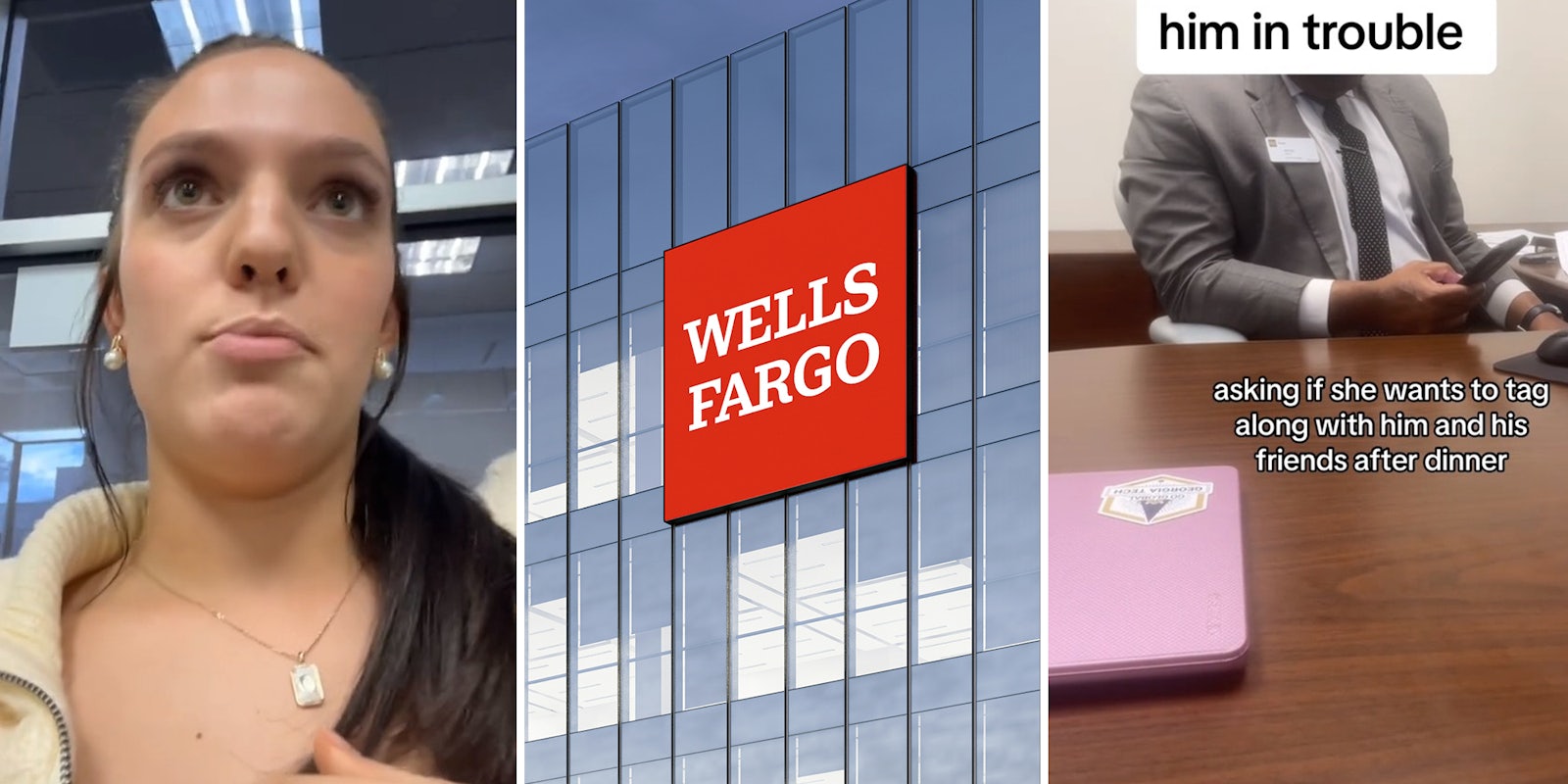 Woman goes into Wells Fargo to open a new account. She ends up helping bank teller with something unexpected