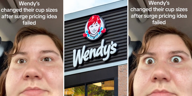 Customer says Wendy’s secretly changed cup size after surge-pricing disaster