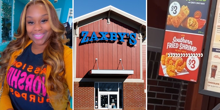 Customer orders new shrimp at Zaxby’s for $3. She can’t believe what’s inside the box