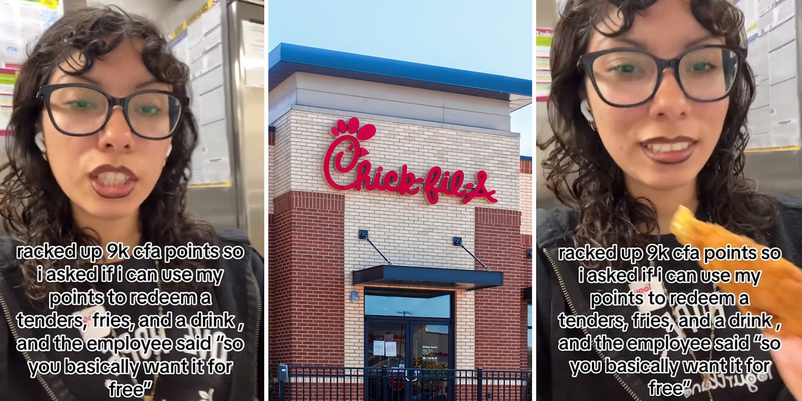 Chick-fil-A customer says worker shamed her for using points to get free meal