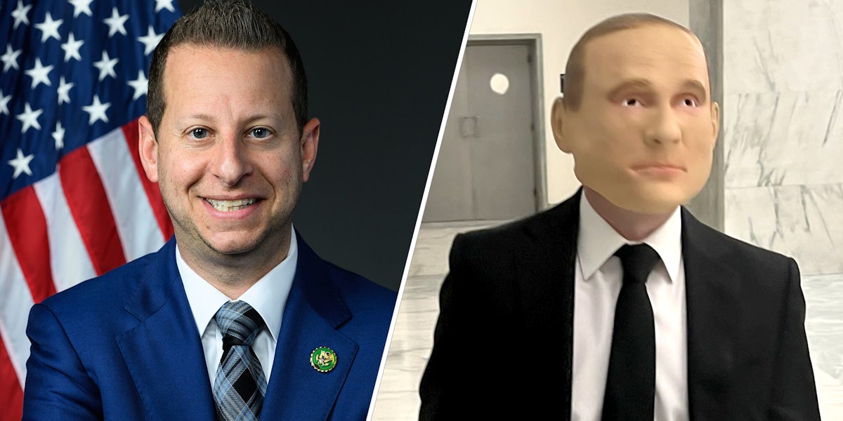 Jared Moskowitz(l), Jared in Putin Mask(r)