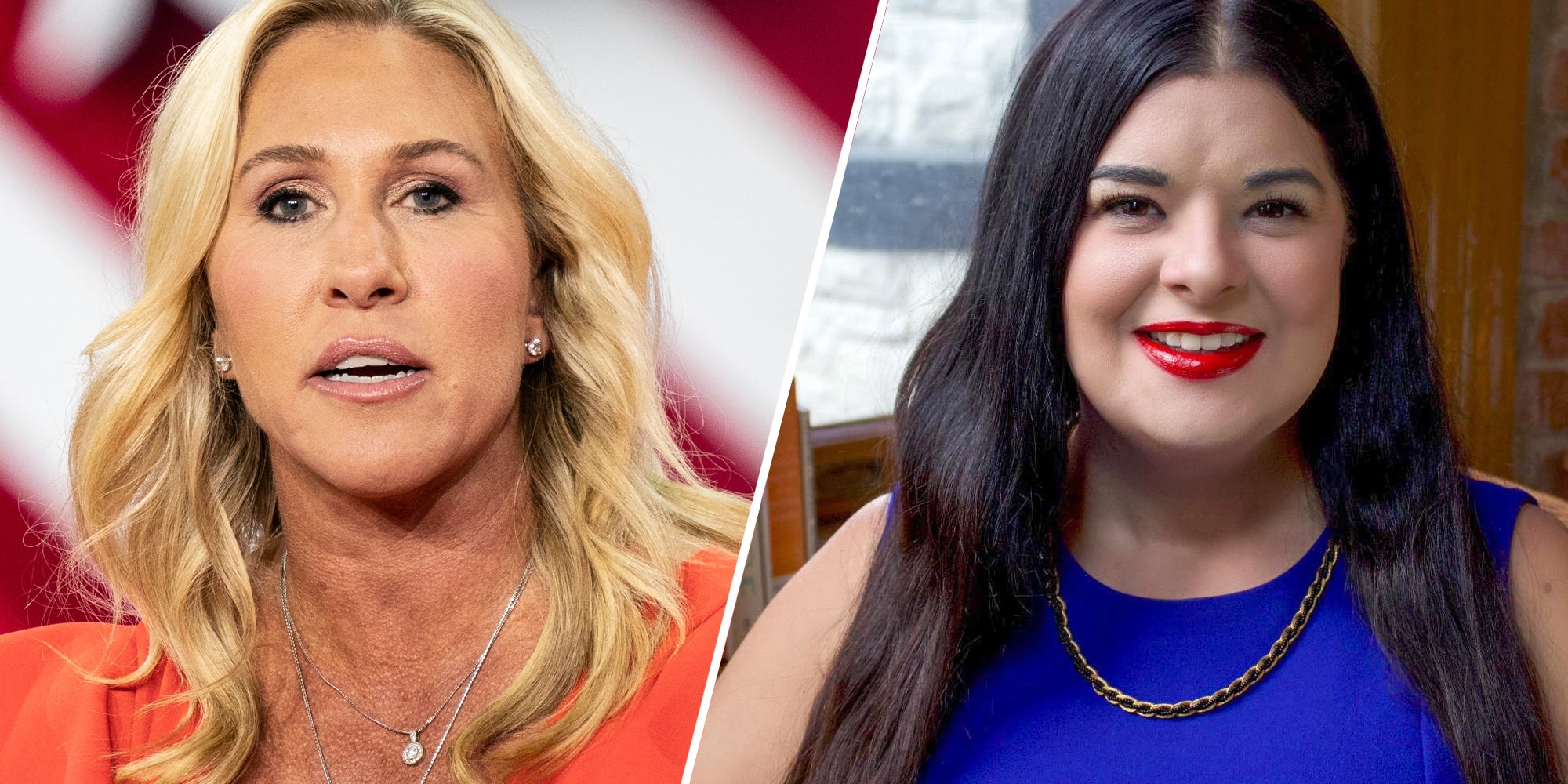 Marjorie Taylor Green(l), Terrisa Bukovinac(r)