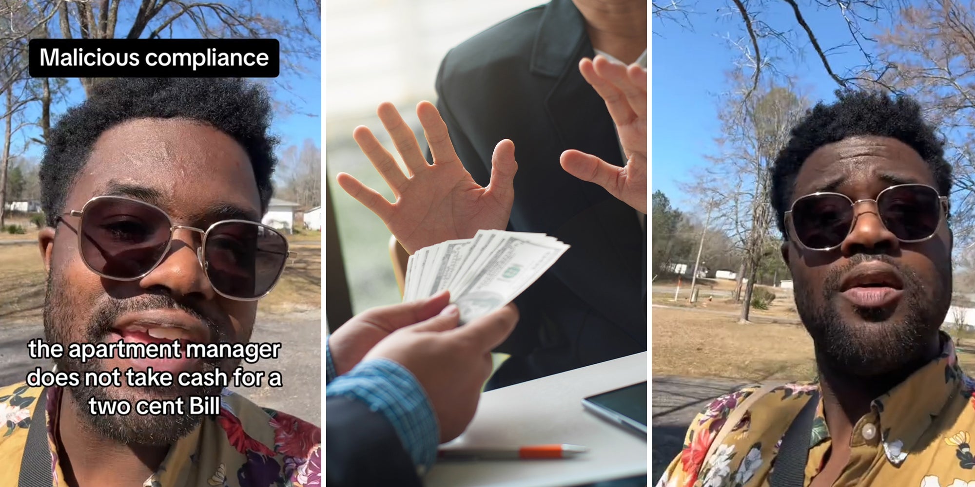 Tenant says apartment complex wouldn’t accept cash for a 2-cent bill