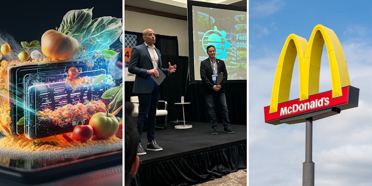 the future of food mcdonalds; Men discussing at SXSW 2024 Panel