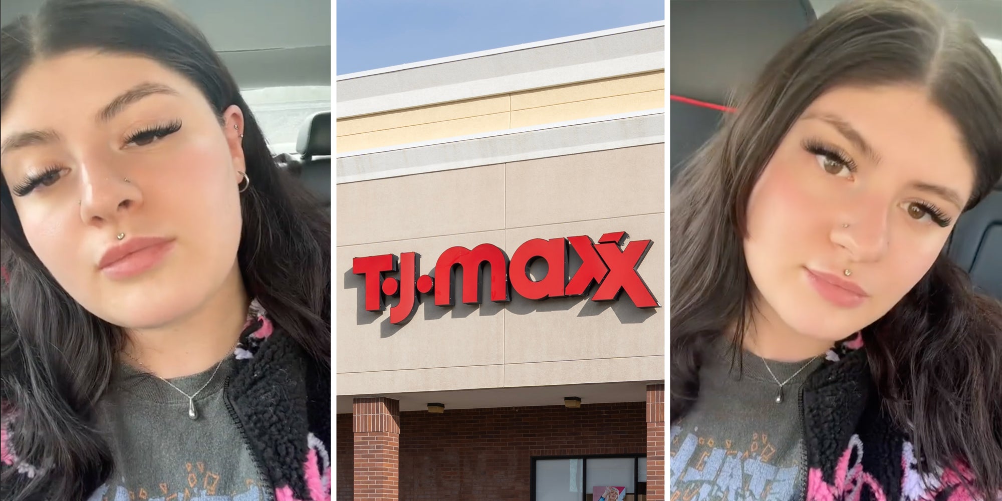 Woman talking(l+r), TJ Maxx(c)