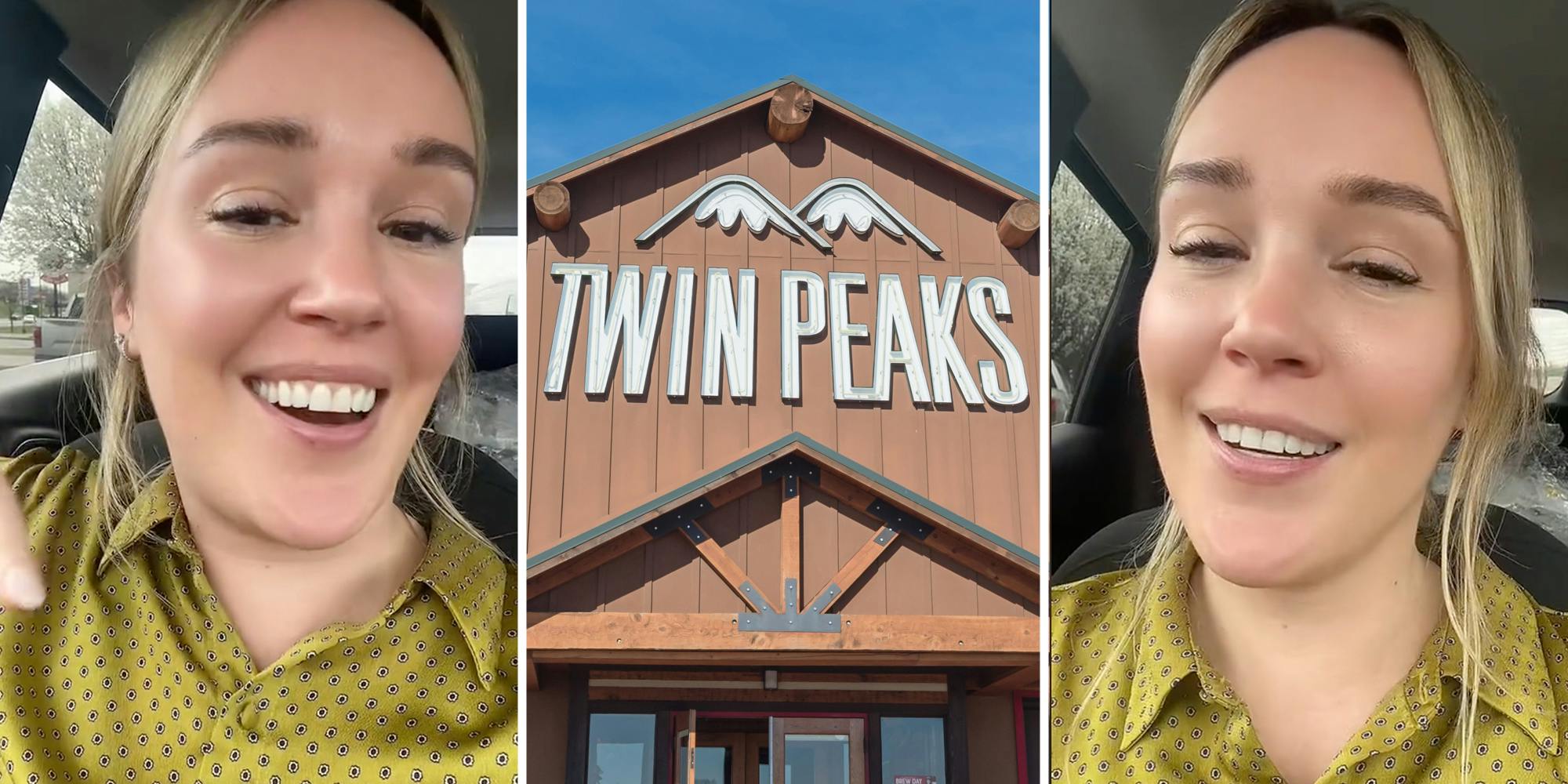 Woman talking(l+r), Twin Peaks(c)