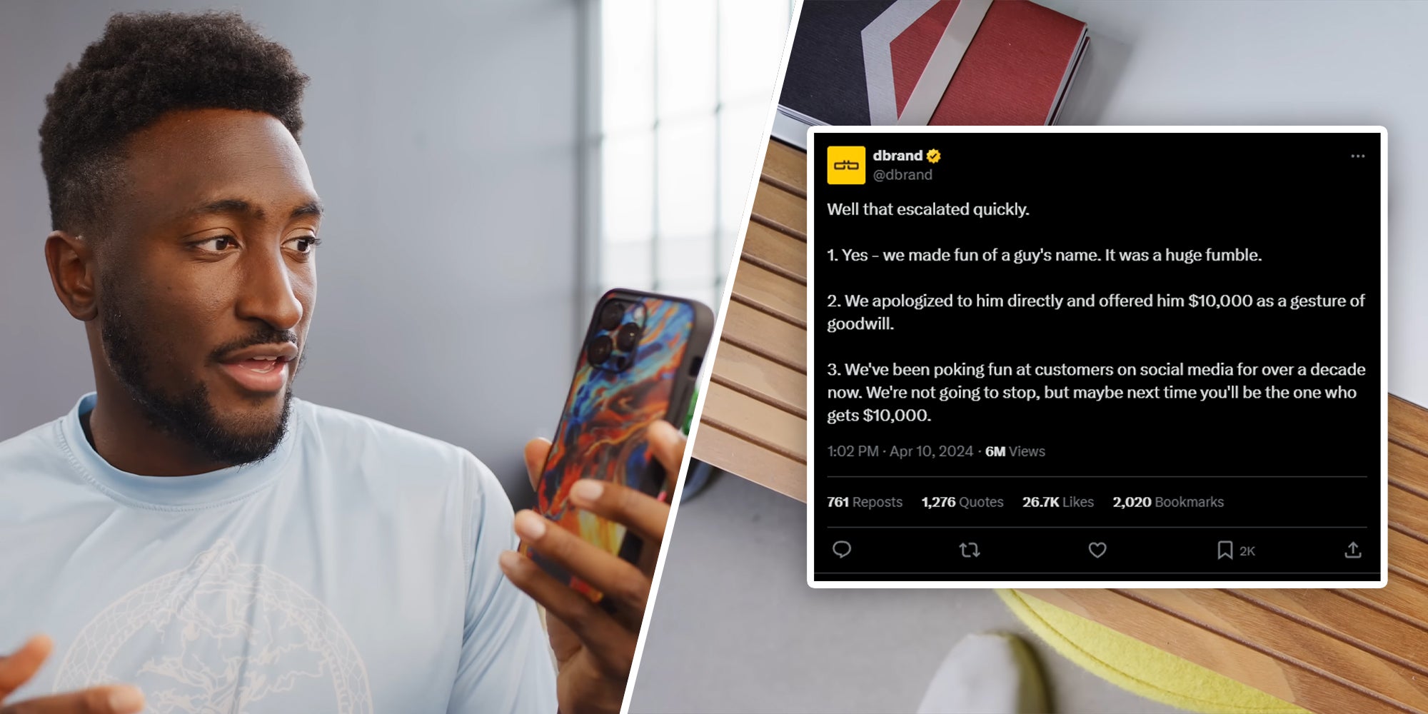 Tech brand roasts man's last name—then apologizes and offers him 10K