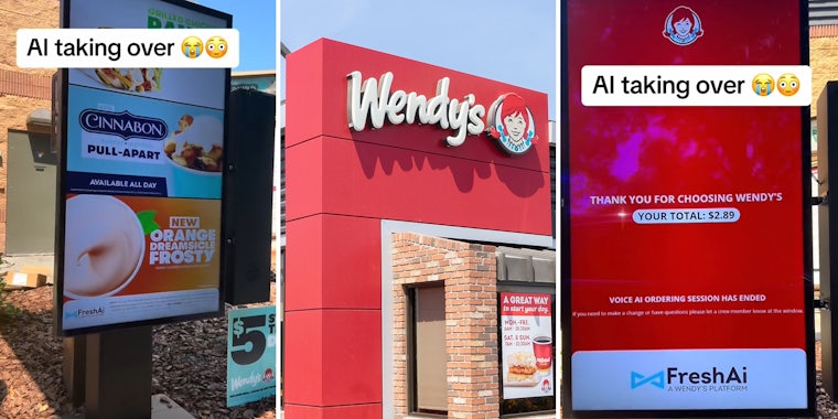 Wendy’s customer gives order to AI worker