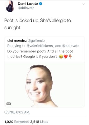 poot lovato is locked up