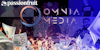 enthusiast gaming omnia media logo next to images of youtubers and money on fire with a passionfruit logo