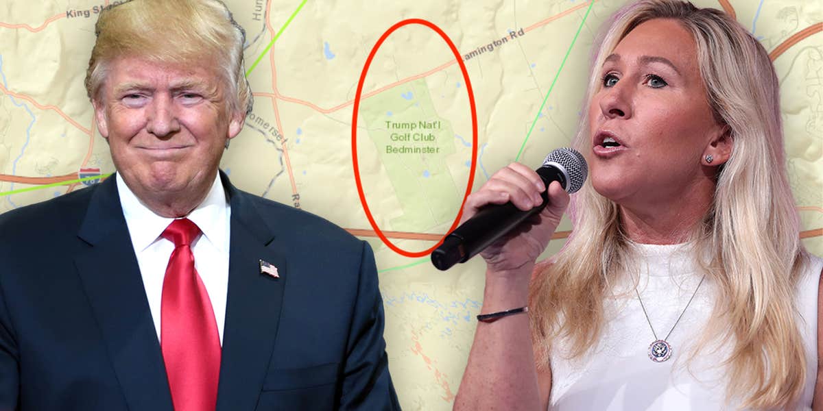 Earthquake Epicenter Trump: Near Golf Course