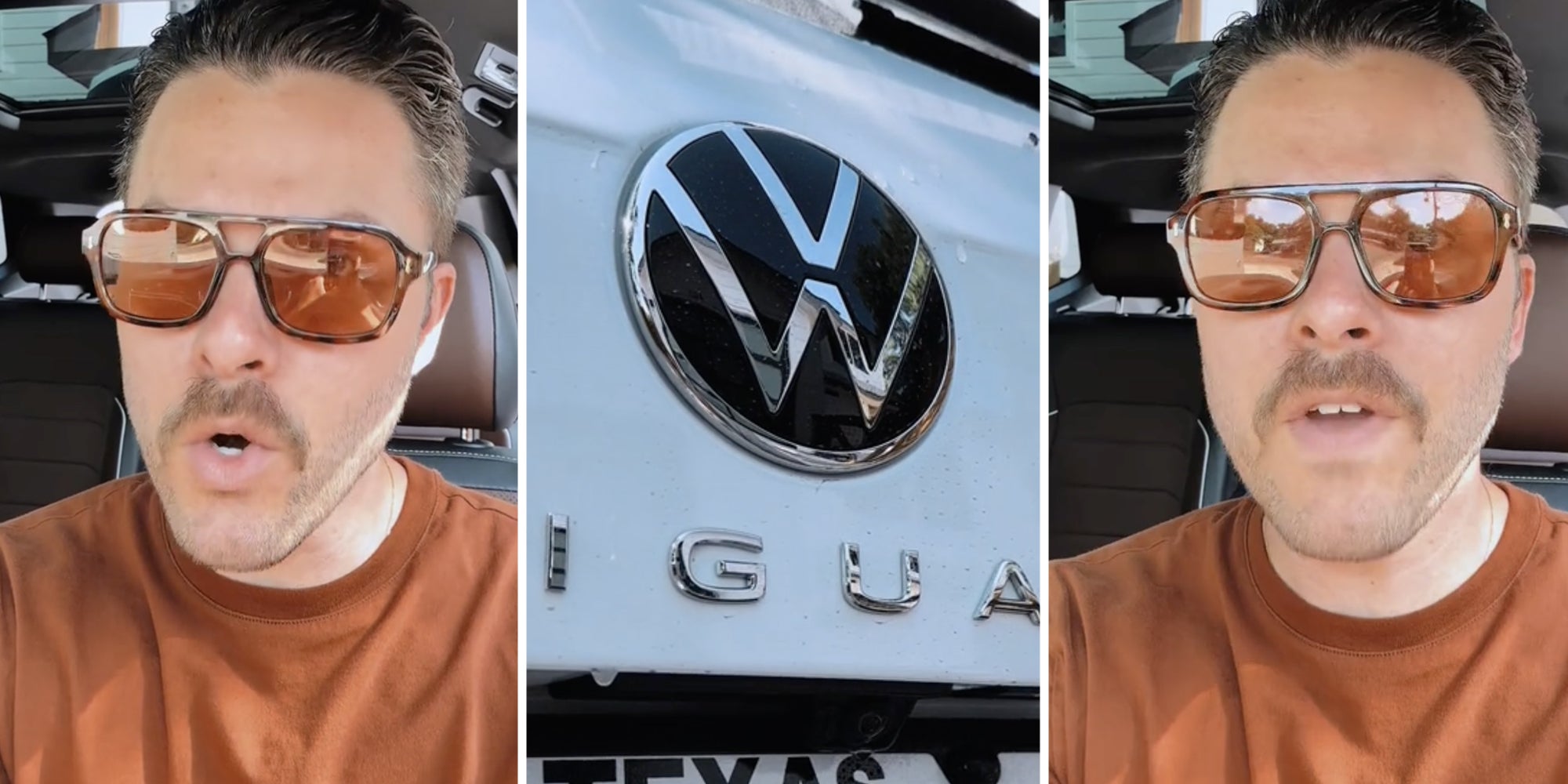 Man talking(L+r), Back up camera(c)