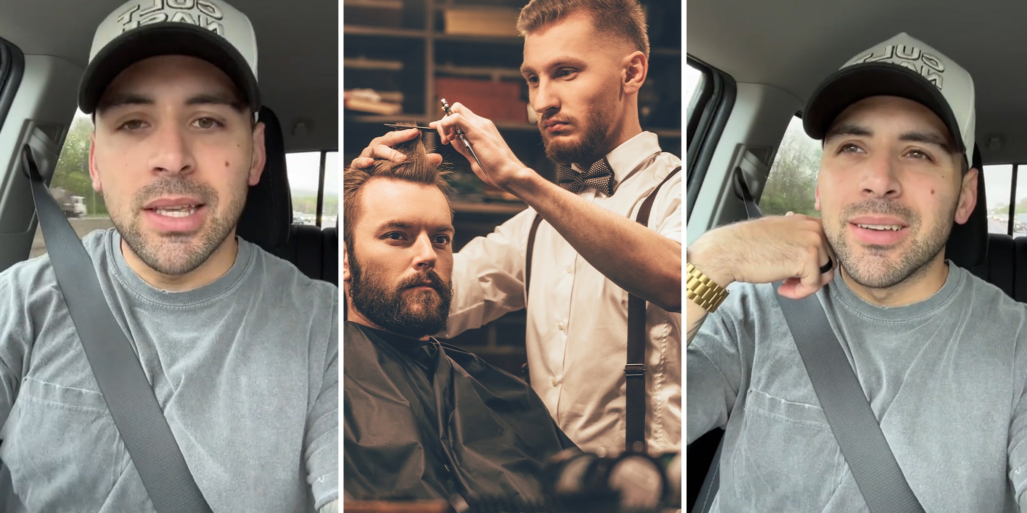 Barber roasts customers who answer wrong when he asks 'rounded or squared' after cut