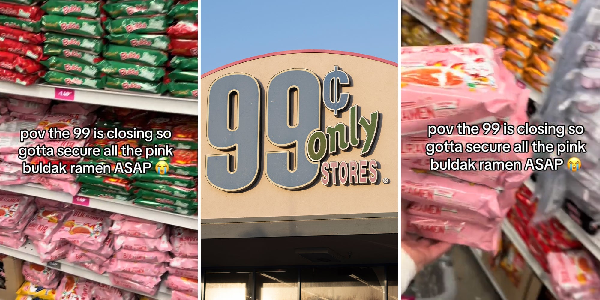 Shopper raids 99 Cents Only store before they close down