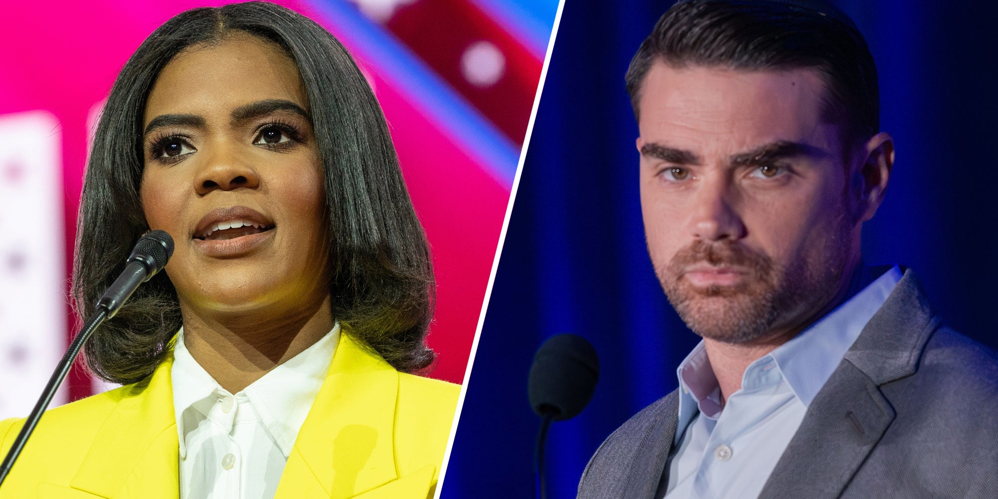 Candace Owens(l), Ben Shapiro(r)