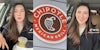 young woman in car (l&r) chipotle mexican grill sign (c)