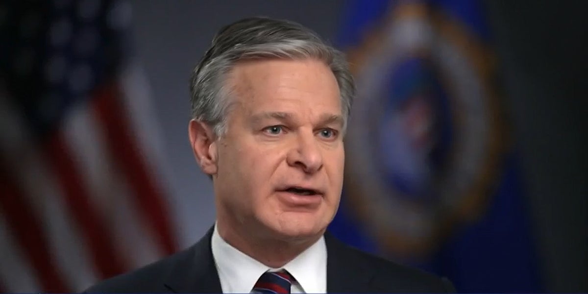 Christopher Wray speaking