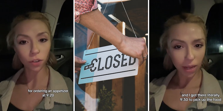 Customer slams restaurant for locking her out when she tried to pick up order 30 minutes before closing