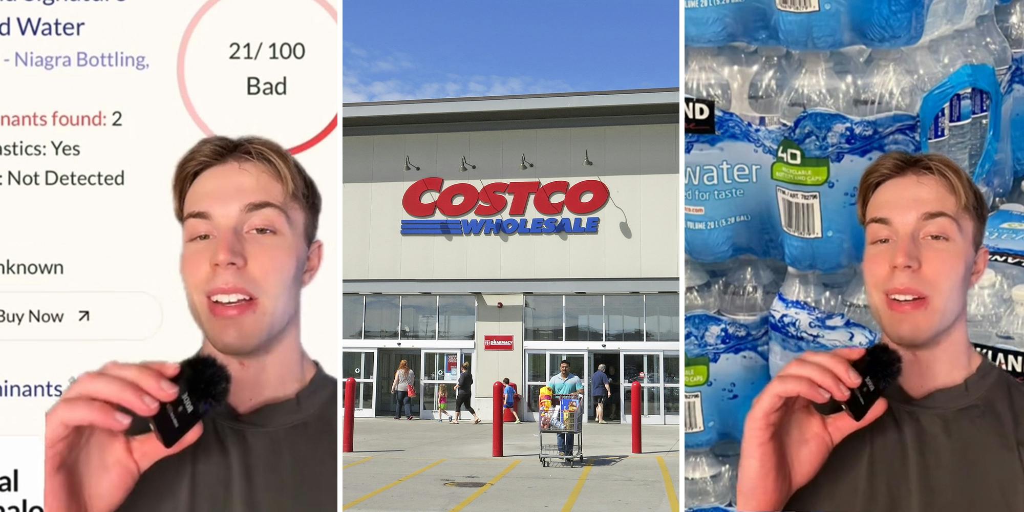 Man warns against the Costco bottled water