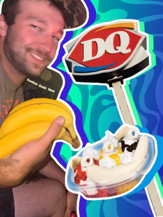 Dairy Queen workers always tell customer they’re out of bananas. So he brought his own