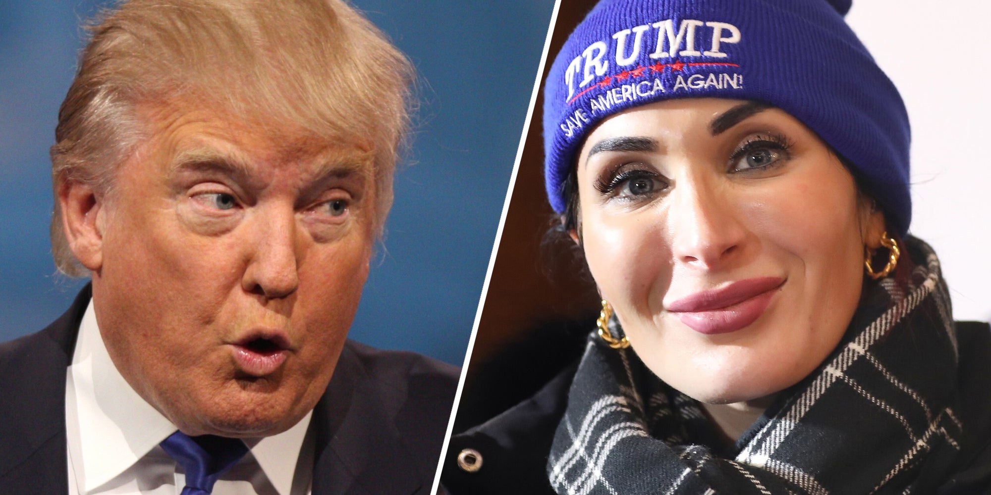 Donald Trump(l), Laura Loomer(r)