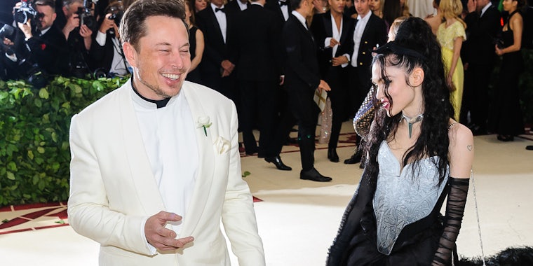 Did Elon whine about divorce with grimes on burner account?
