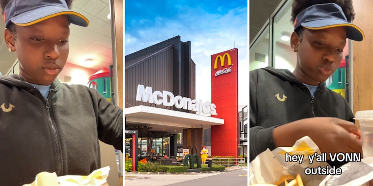 McDonald’s worker has to hide her food from her boss since employees can only eat ‘small-sized things’