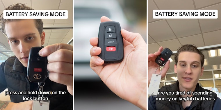 Car salesman reveals tip to keep your keyfob from dying/car being stolen