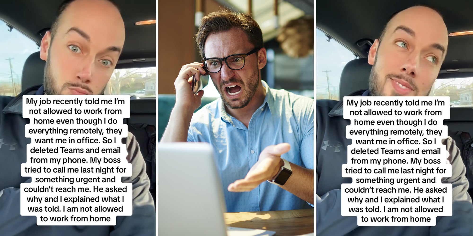 Boss tells worker he’s not allowed to work from home