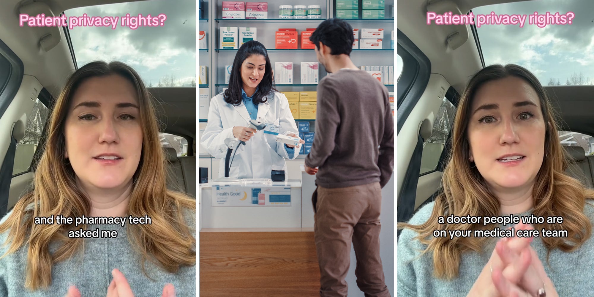 Woman says pharmacist interrogated her over medicine causing her to out her sickness in front of strangers