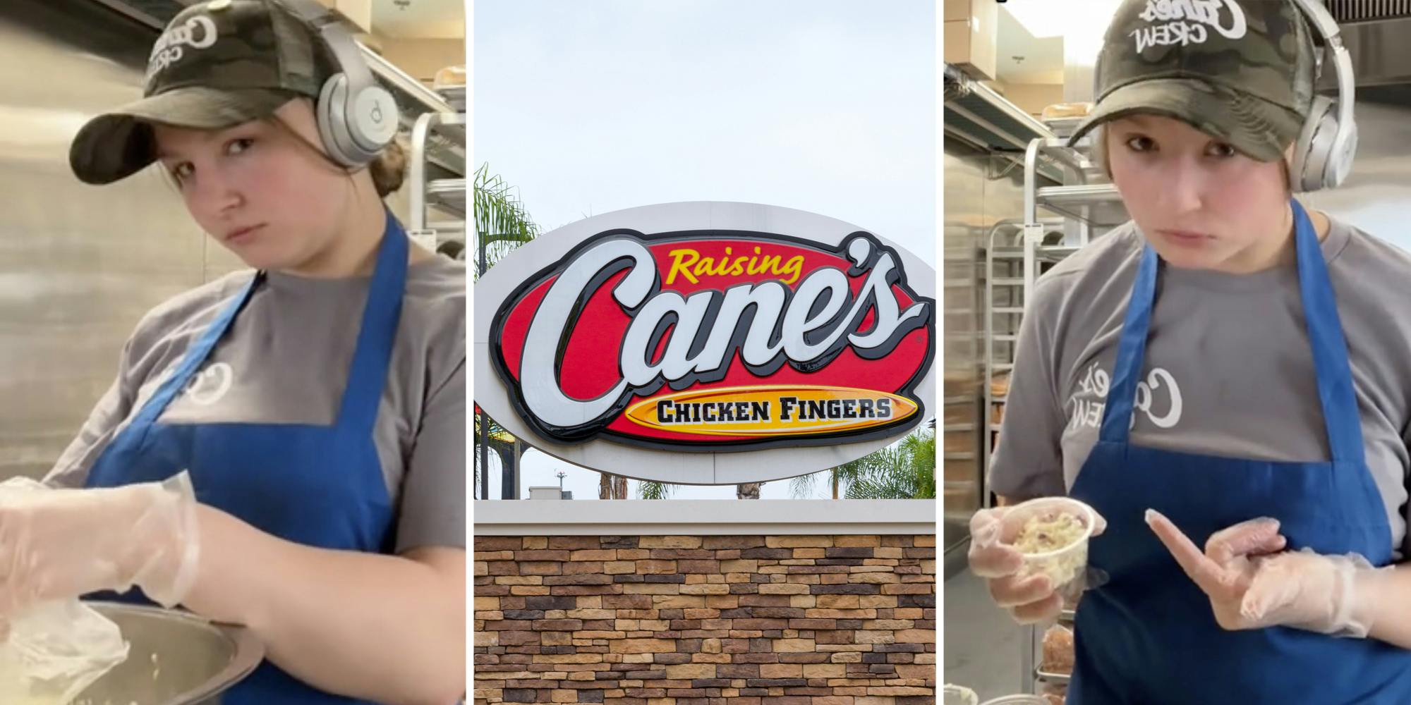 ‘Making all this just for y’all to replace it’: Raising Cane’s worker in charge of coleslaw prep slams customers who swap it for toast