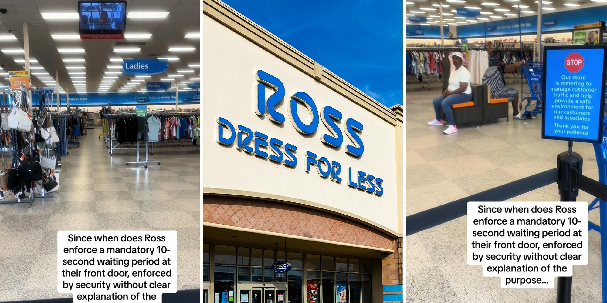 Ross customer calls out store's new 10-second waiting period