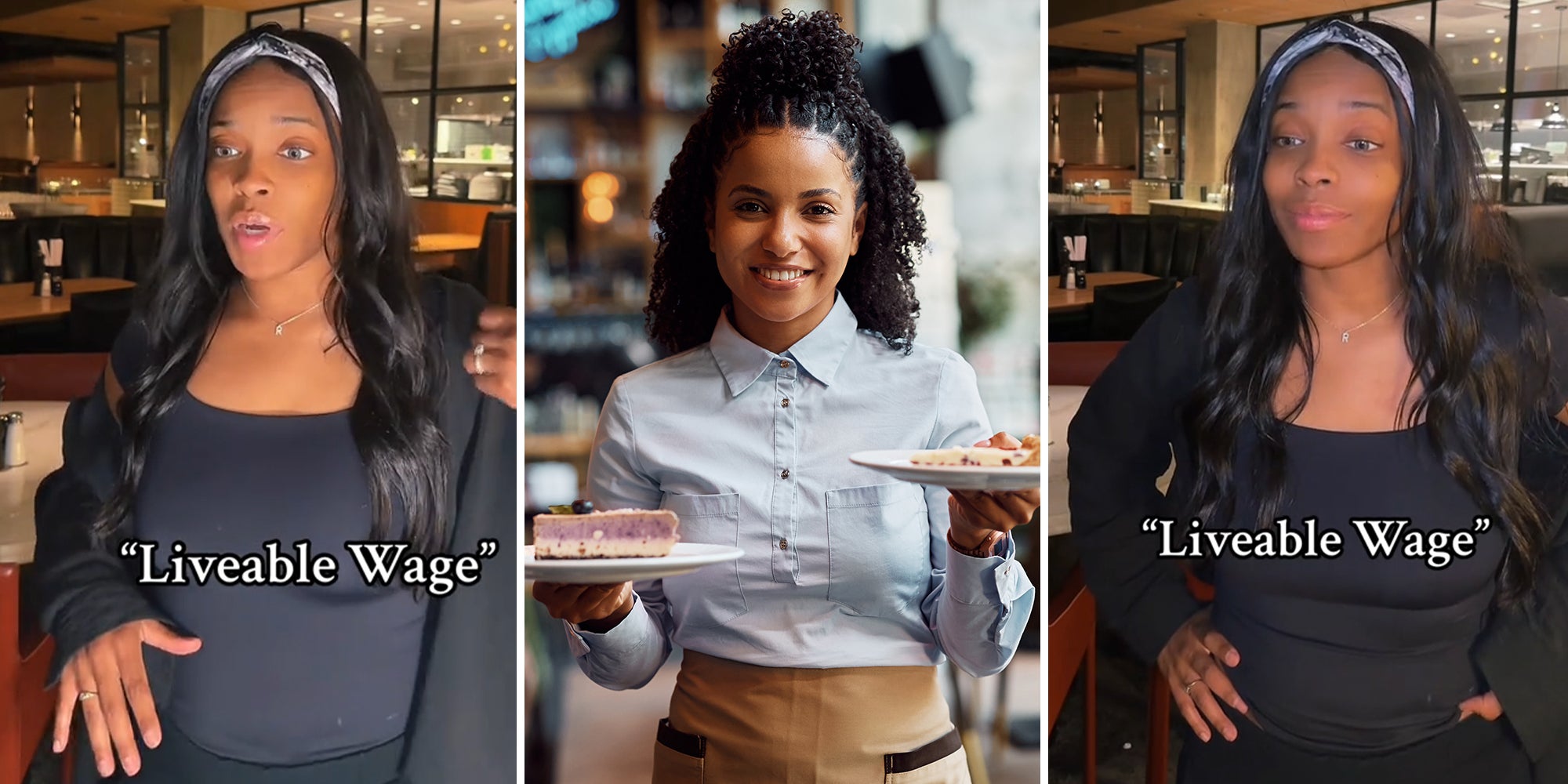 server shows the effort workers will put in if they make livable wage