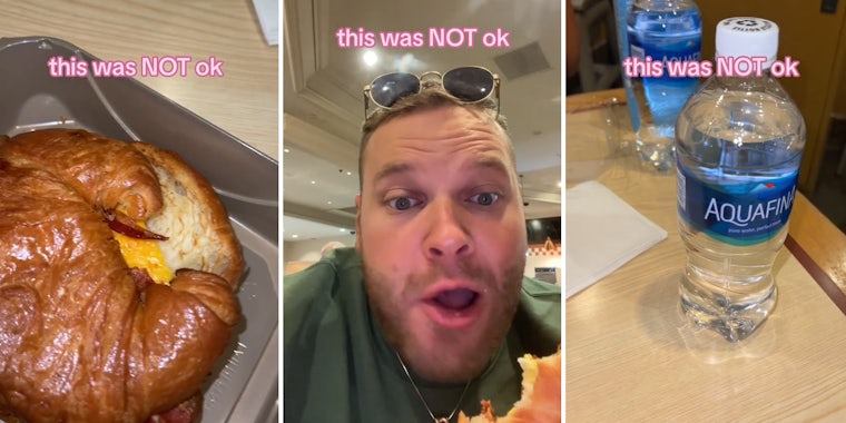 Couple orders 2 croissants and 2 waters, are shocked when the bill arrives