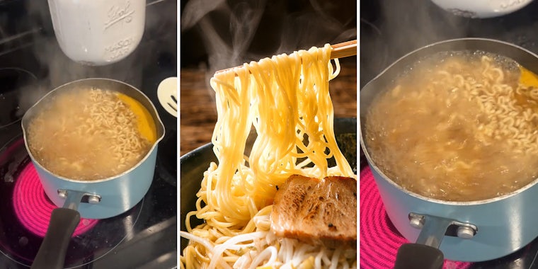 Man reveals trick to cooking ramen the right way.