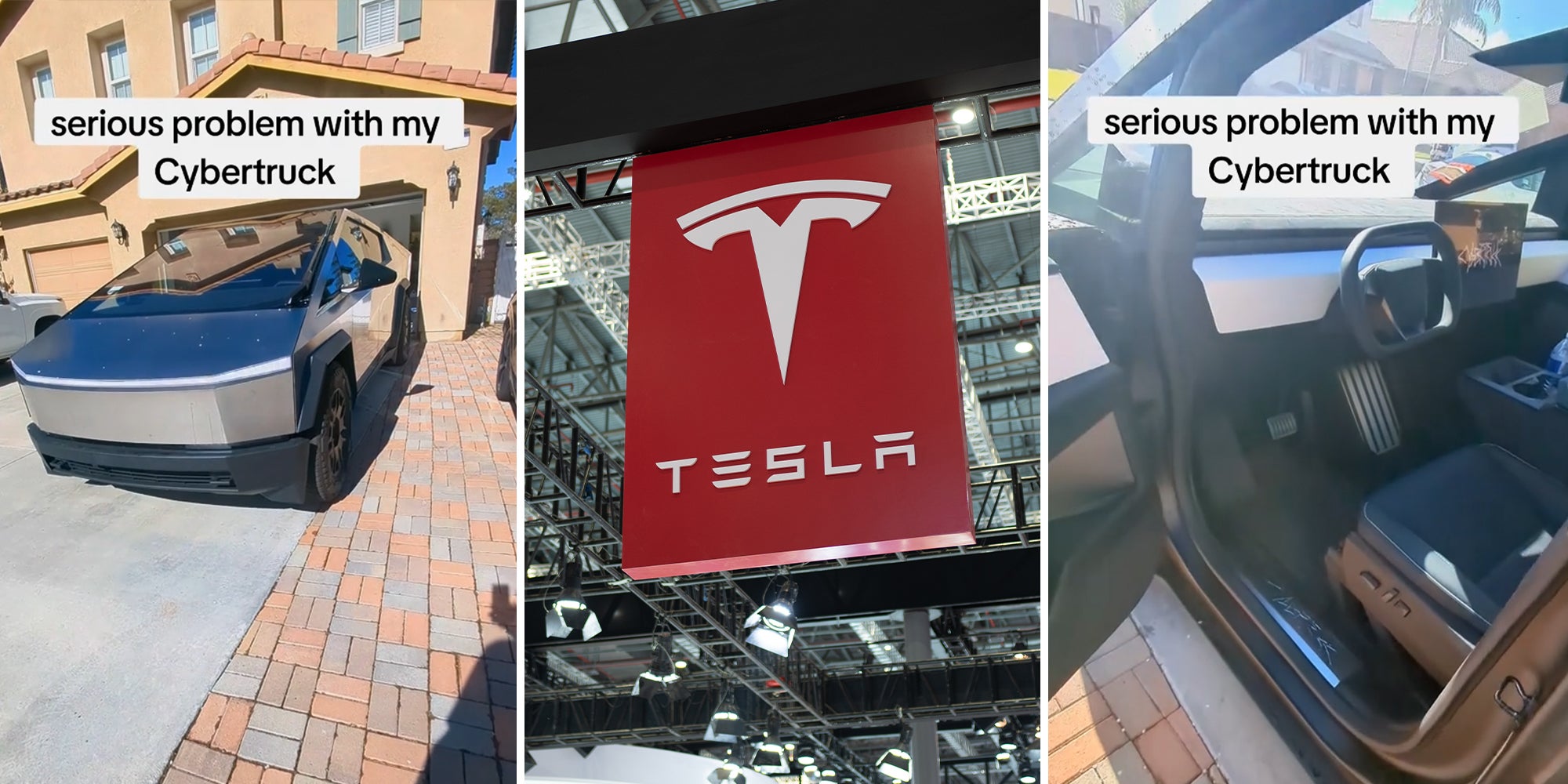 Tesla driver says a design flaw in his truck nearly caused a life-threatening crash