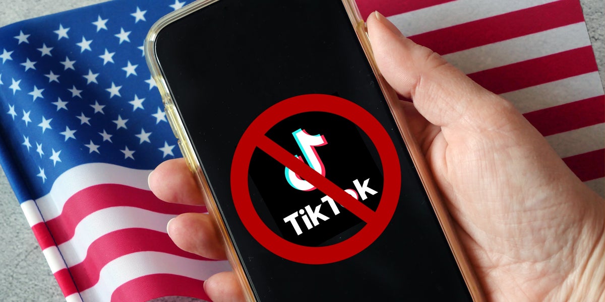 : TikTok ban on smartphone over American Flag