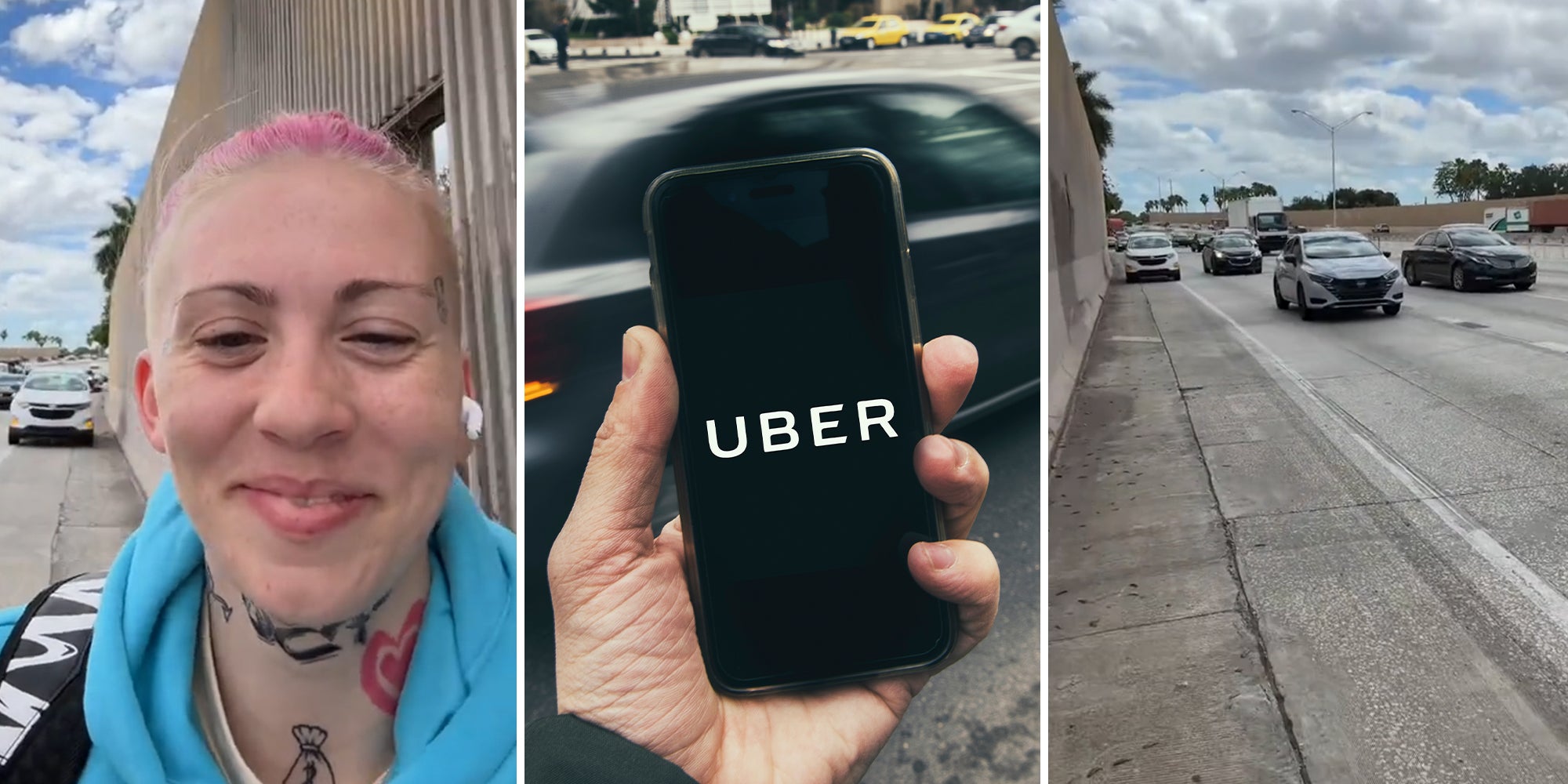 Uber driver’s car runs out of gas with a passenger in the car