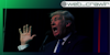 Donald Trump holding his hand up and yelling. The Daily Dot newsletter web_crawlr logo is in the top right corner.