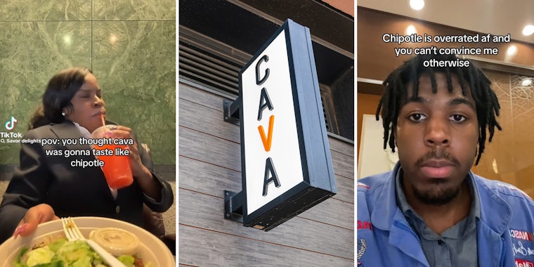 Customer says Chipotle is 'overrated' after trying Cava for the first time