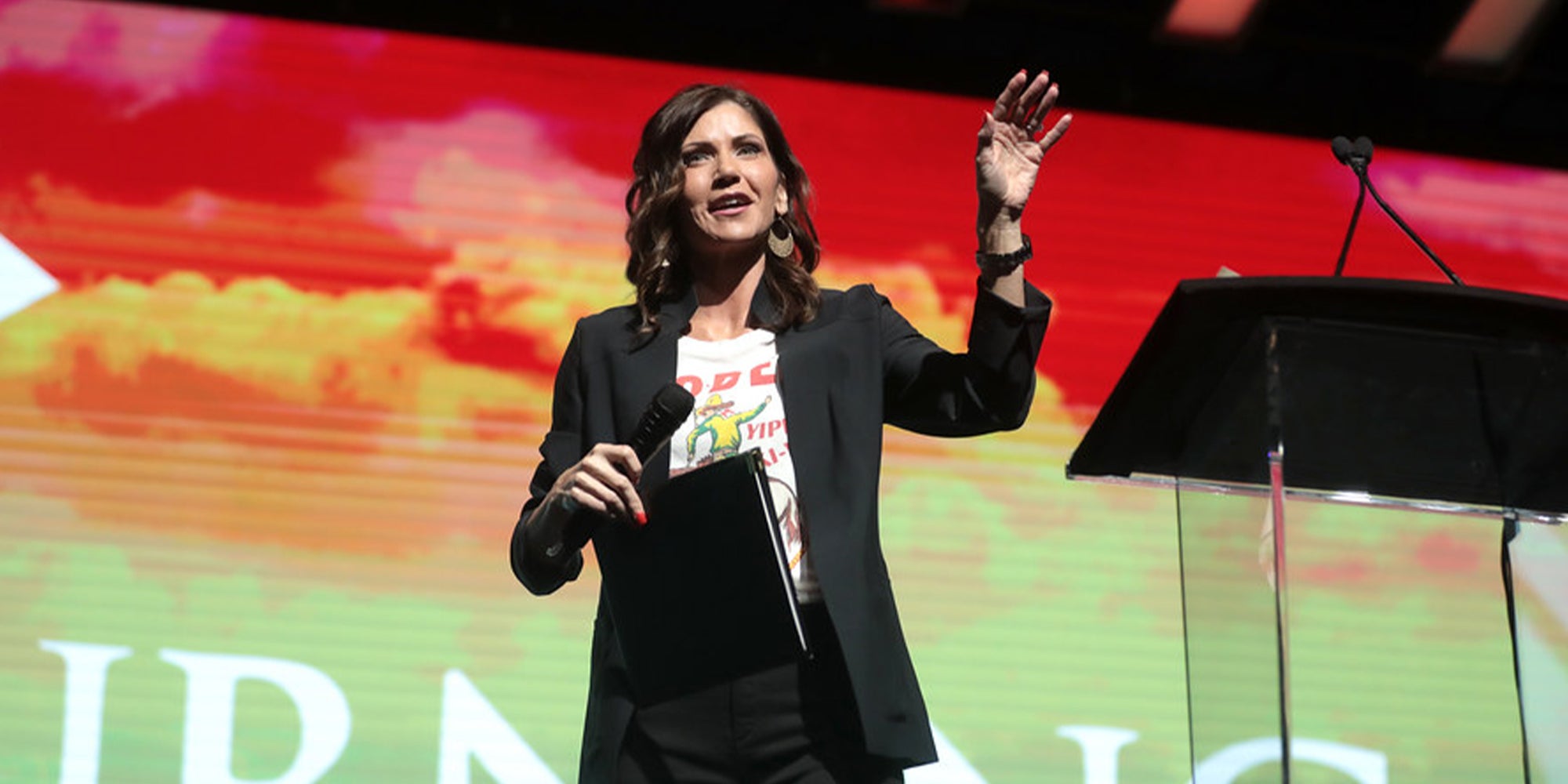 Kristi Noem mocked after being confronted over dissing Biden's dog and claiming she met North Korea's Kim Jong Un