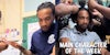 A teacher having his nails painted and hair done by students. There is text in the bottom right corner that says 'Main Character of the Week' in a Daily Dot newsletter web_crawlr font.